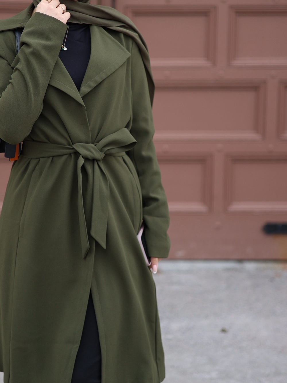 Ricki's Olive Green Belted Trench Coat
